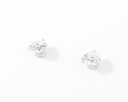 Paire de boucles d'oreilles en diamant taille ancienne - Castafiore