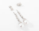 Paire de boucles d'oreilles en Perles Akoya et diamants - Castafiore