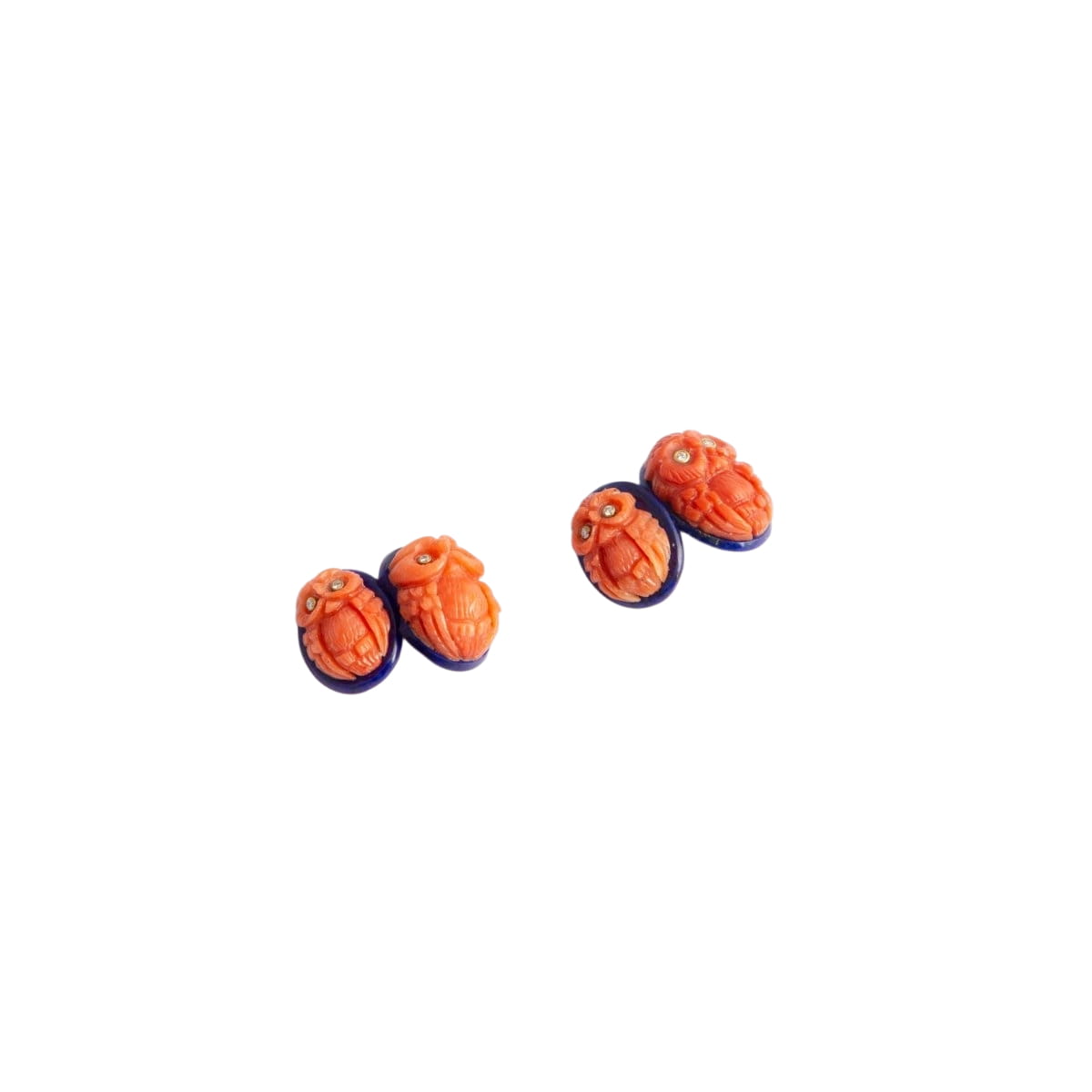 Paire de boutons de manchette "hibou" - Castafiore