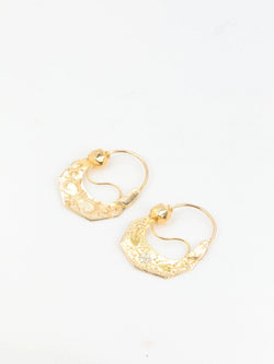 Paire de créoles savoyardes anciennes en or - Castafiore