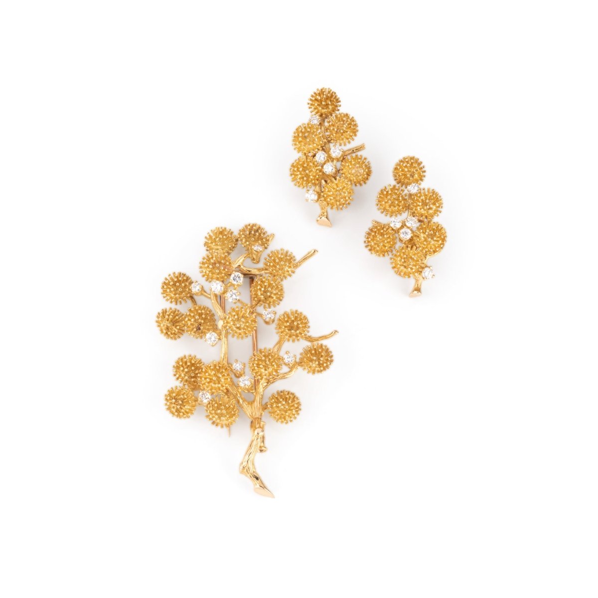 Parure BOUCHERON en or jaune et diamants - Castafiore