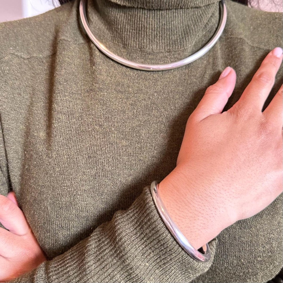 Parure HERMES en argent - Castafiore