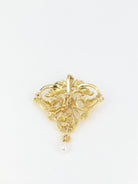 Pendentif Art Nouveau en or, diamant et perle - Castafiore