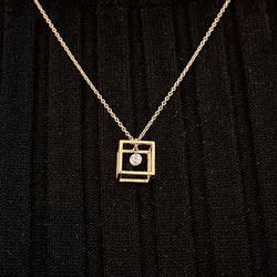 Pendentif Barro or rose diamant - Castafiore