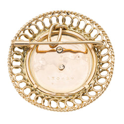 Pendentif Broche Or rose Diamant - Castafiore