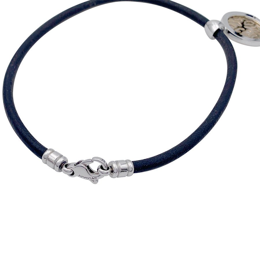 Pendentif Bulgari, "Tondo Fire", acier, or jaune - Castafiore