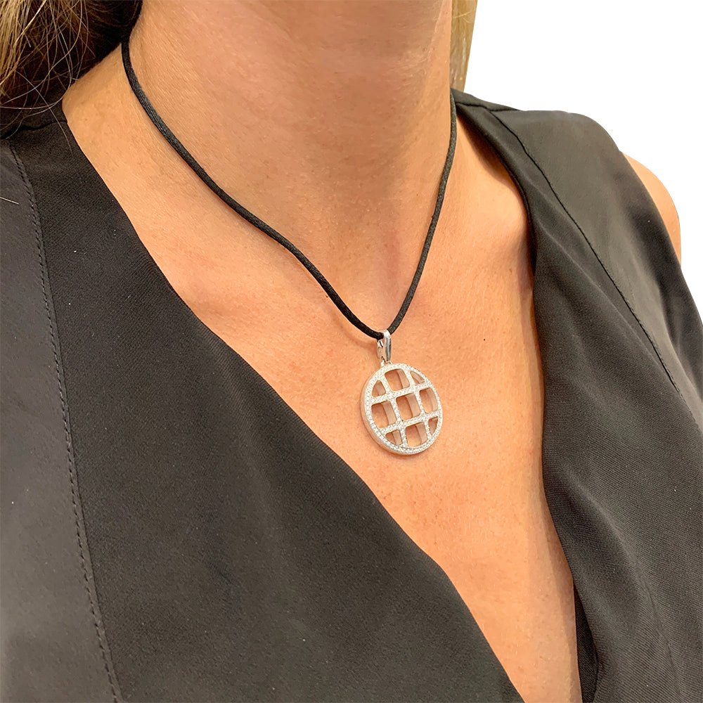 Pendentif Cartier, "Pasha", or blanc, diamants - Castafiore