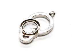 Pendentif CHOPARD "Happy Diamonds" en or blanc et diamants - Castafiore