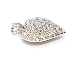 Pendentif Coeur Or blanc Diamant - Castafiore