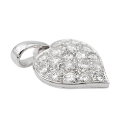 Pendentif Coeur Or blanc Diamant - Castafiore