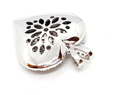 Pendentif Coeur Or blanc Diamant - Castafiore