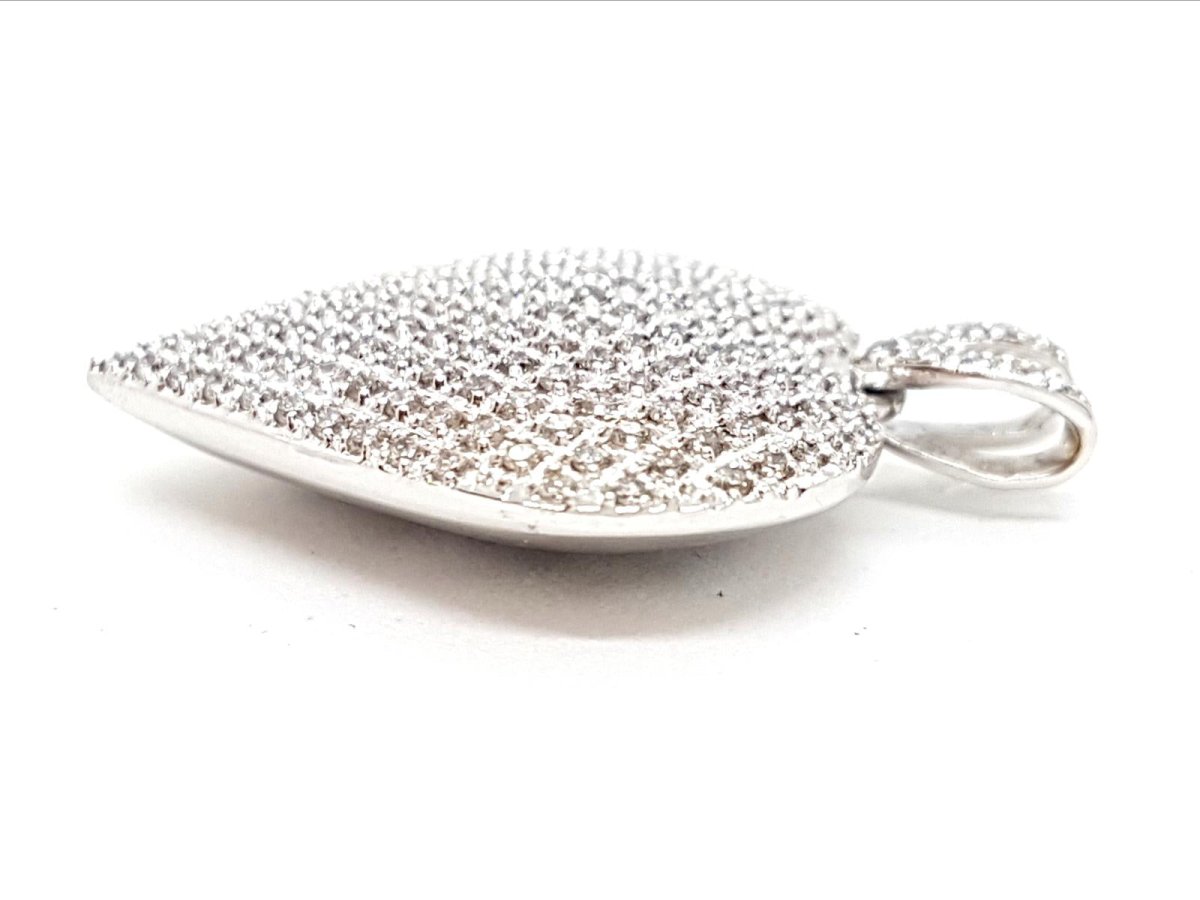 Pendentif Coeur Or blanc Diamant - Castafiore