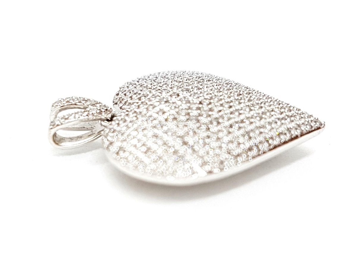 Pendentif Coeur Or blanc Diamant - Castafiore