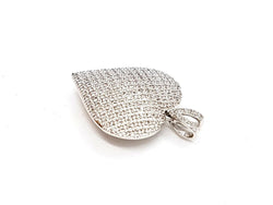 Pendentif Coeur Or blanc Diamant - Castafiore