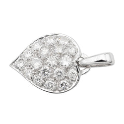 Pendentif Coeur Or blanc Diamant - Castafiore