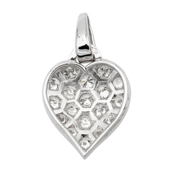 Pendentif Coeur Or blanc Diamant - Castafiore