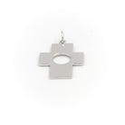 Pendentif croix en or blanc - Castafiore