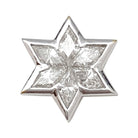 Pendentif en or blanc, étoile diamants - Castafiore