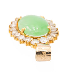 Pendentif en or jaune, diamants et jade jadéite - Castafiore