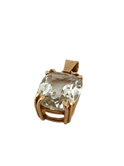 Pendentif en or jaune et aigue-marine - Castafiore