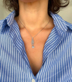 Pendentif en platine Art Déco - Castafiore