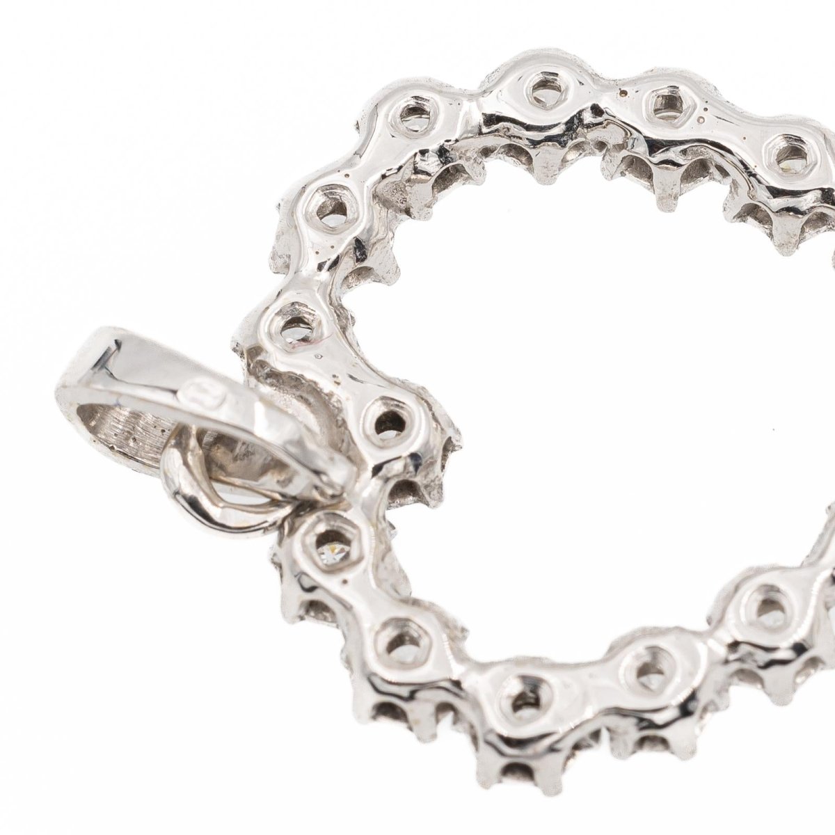 Pendentif Or Blanc Diamant - Castafiore