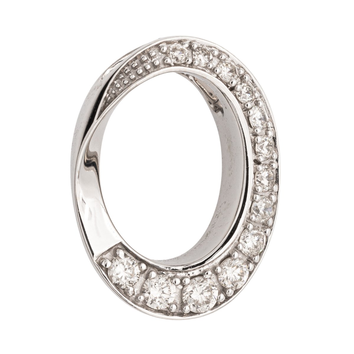 Pendentif Or blanc Diamant - Castafiore