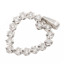 Pendentif Or Blanc Diamant - Castafiore