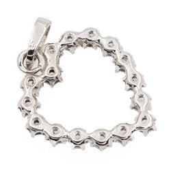 Pendentif Or Blanc Diamant - Castafiore