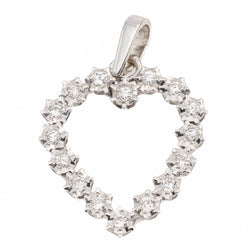 Pendentif Or Blanc Diamant - Castafiore