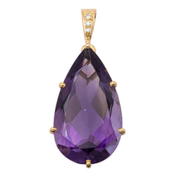 Pendentif Or jaune Améthyste - Castafiore