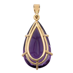 Pendentif Or jaune Améthyste - Castafiore