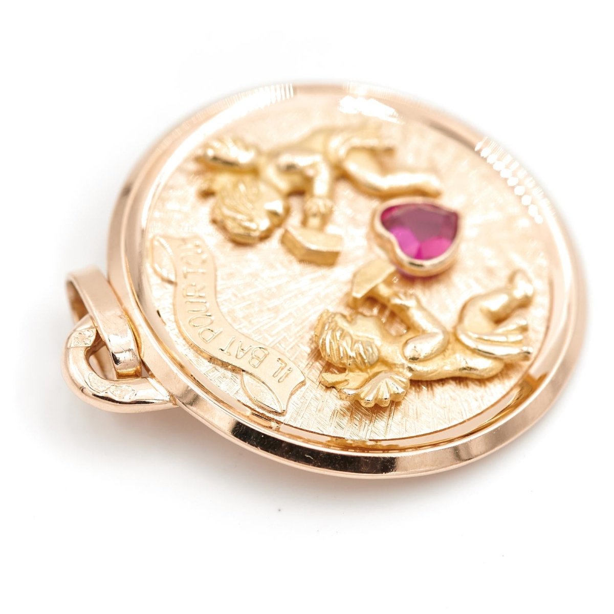 Pendentif Or jaune Rubis - Castafiore