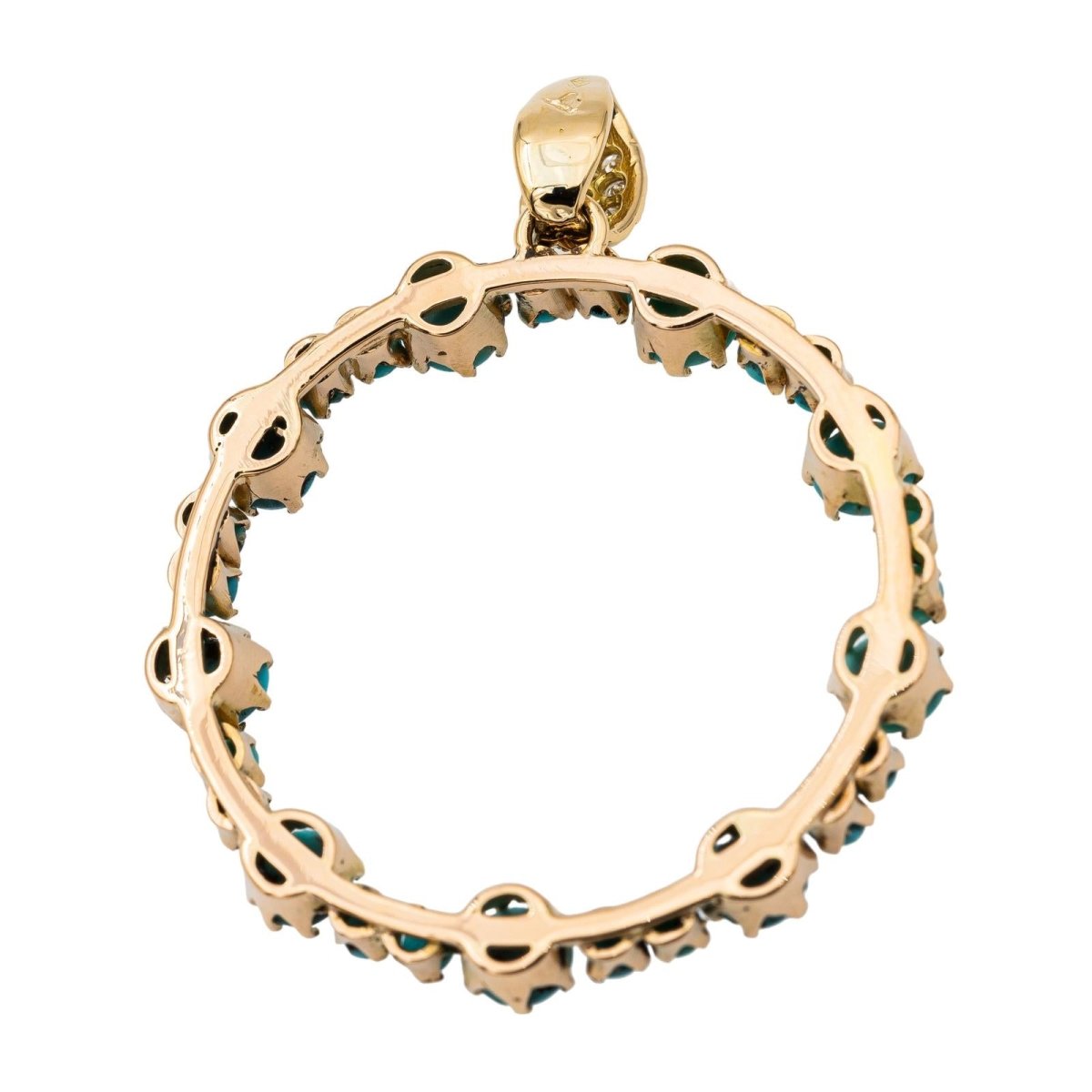 Pendentif Or jaune Turquoise - Castafiore