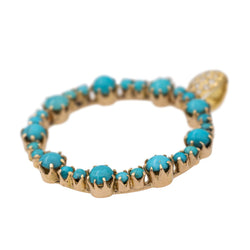 Pendentif Or jaune Turquoise - Castafiore