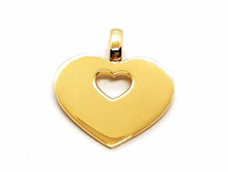 Pendentif POIRAY "Coeur secret" en or jaune - Castafiore
