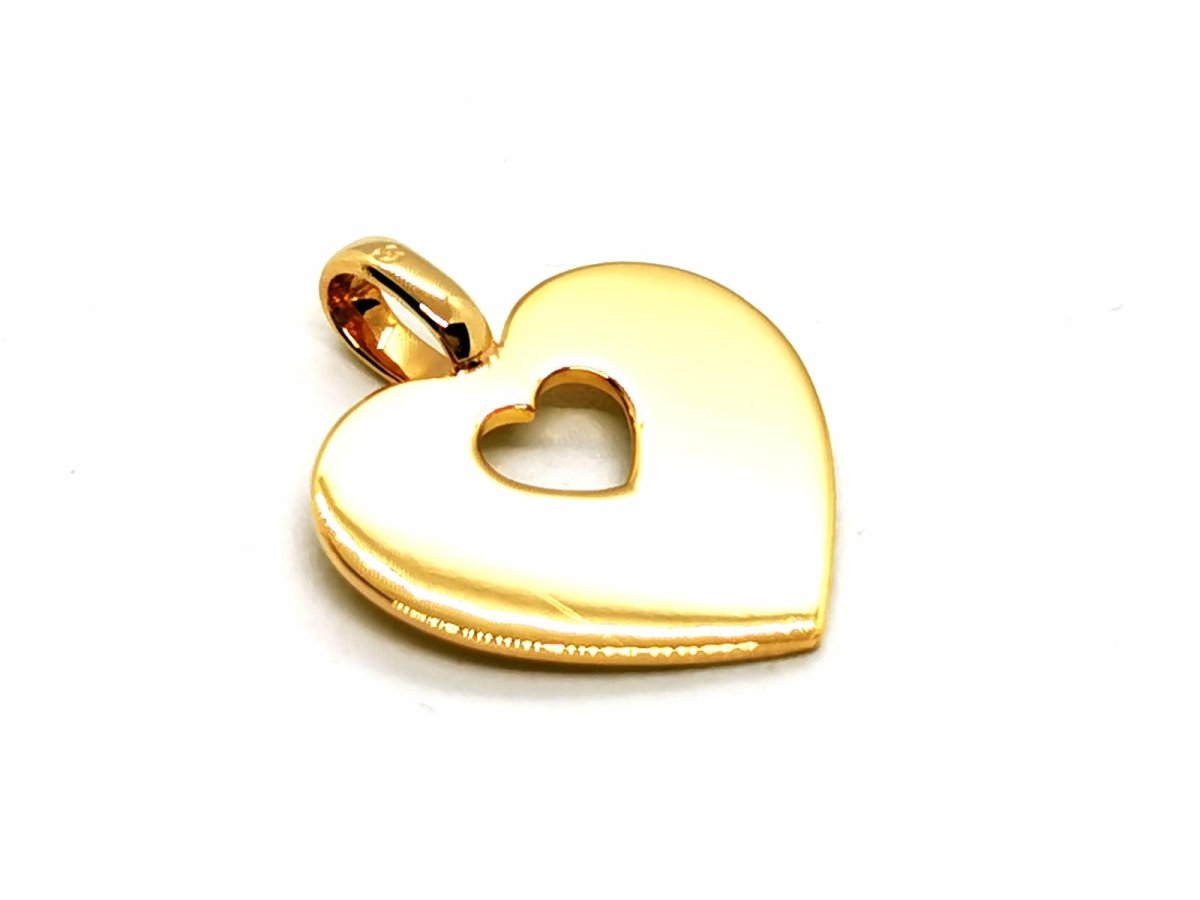 Pendentif POIRAY "Coeur secret" en or jaune - Castafiore