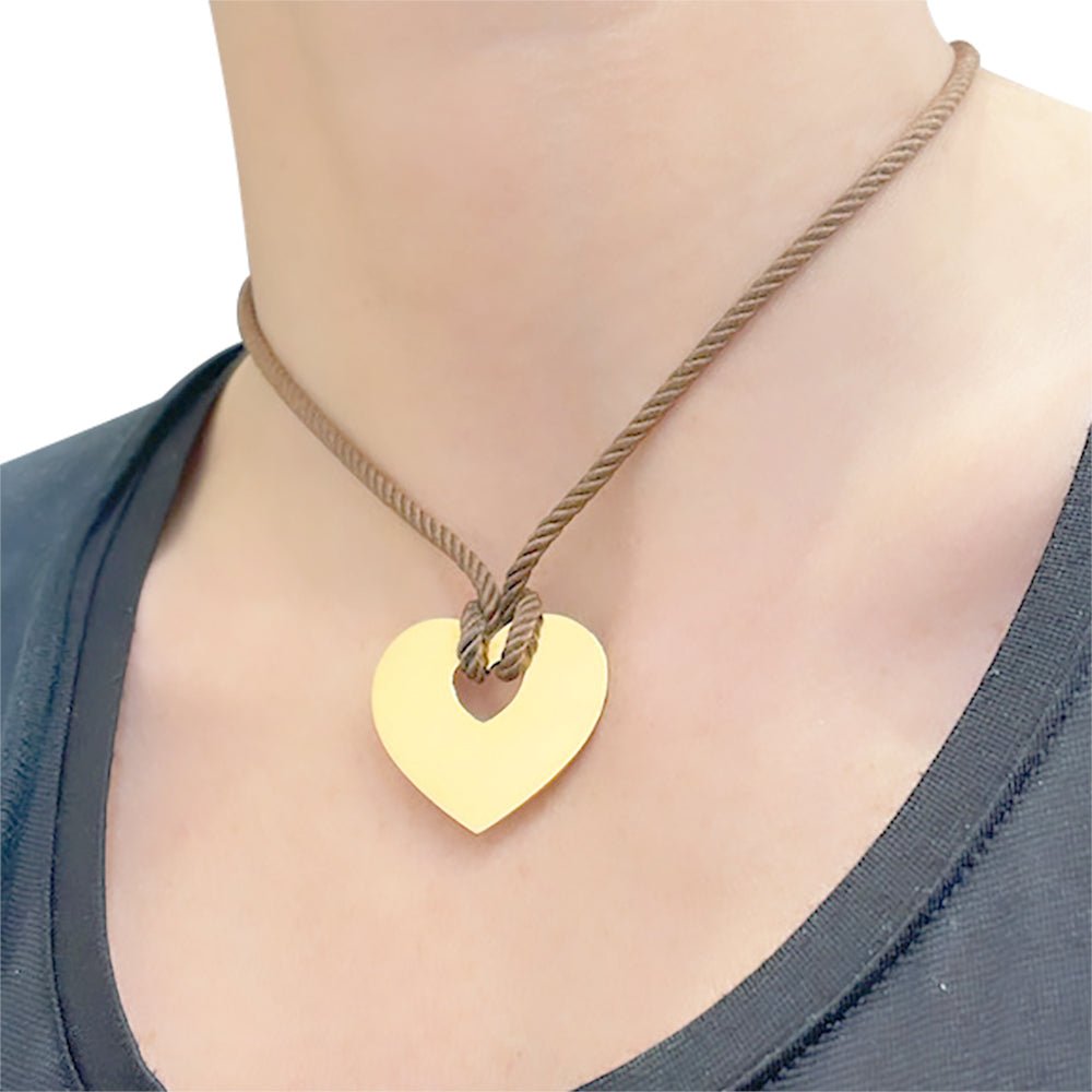 Pendentif Poiray, "Coeur Secret", or jaune - Castafiore