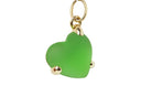 Pendentif POMELLATO en or jaune, coeur en pâte de verre verte - Castafiore