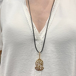 Pendentif Pomellato, « Ming », or rose, diamants bruns. - Castafiore