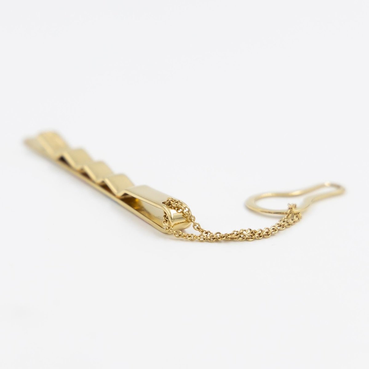 Pince à cravate CHIMENTO en 3 ors pavé diamants - Castafiore