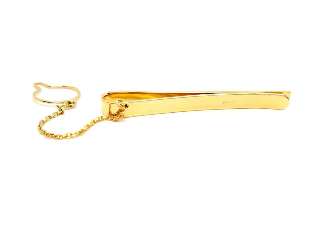 Pince à cravate HERMÈS en or jaune - Castafiore
