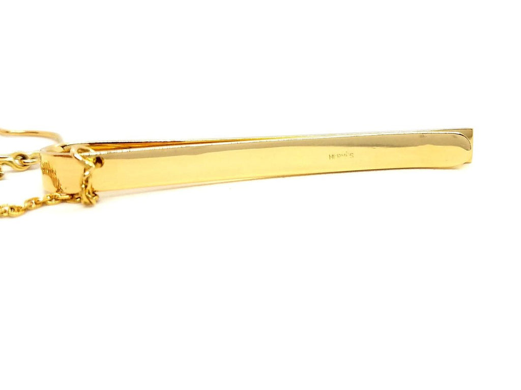 Pince à cravate HERMÈS en or jaune - Castafiore