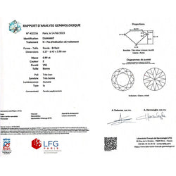 Puces d'oreilles en or jaune, diamants. - Castafiore