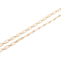 Sautoir or jaune maillons ovales ciselés - Castafiore