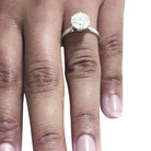 Solitaire diamant 2,09 carats or et platine - Castafiore