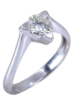 Solitaire Diamant en or blanc - Castafiore