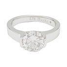 Solitaire en platine, diamant 1,82 carat - Castafiore