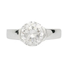 Solitaire en platine, diamant 1,82 carat - Castafiore