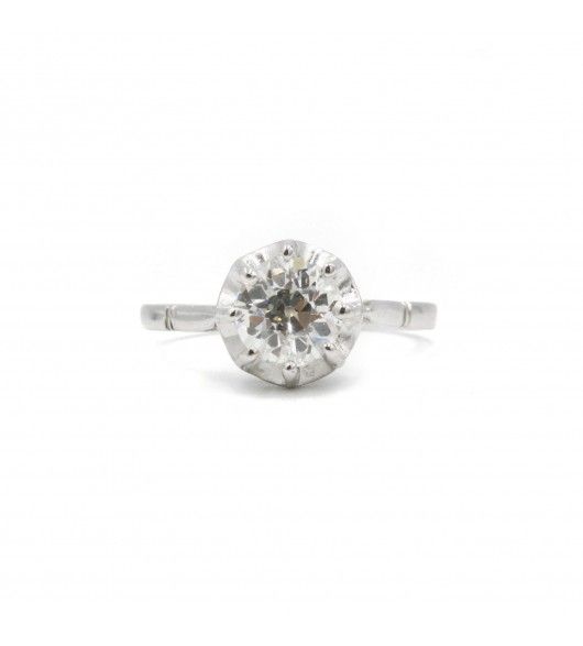 Solitaire - Platine & Diamant - Castafiore